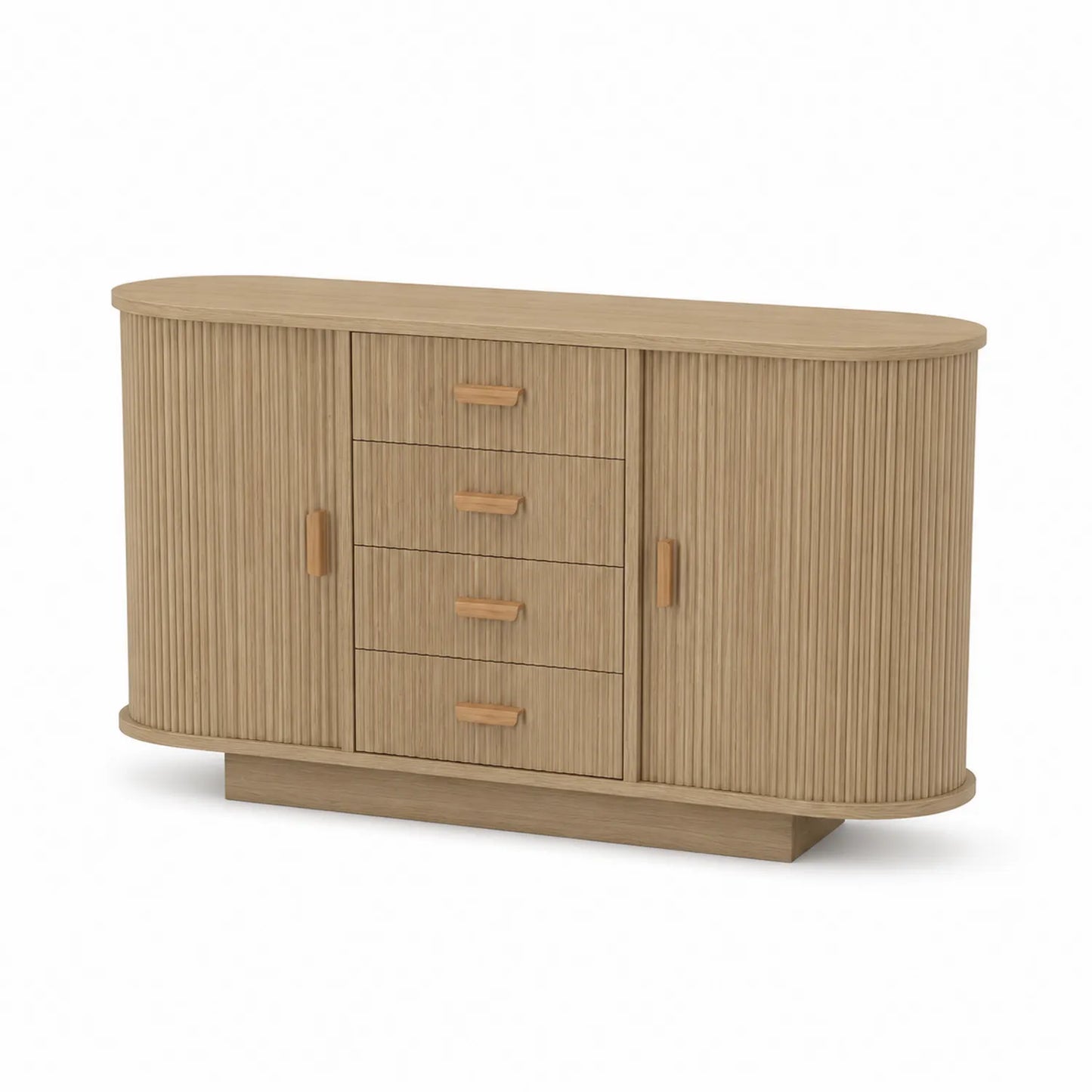 Aparador de Madera con Puertas y Cajones 120x40x75 cm