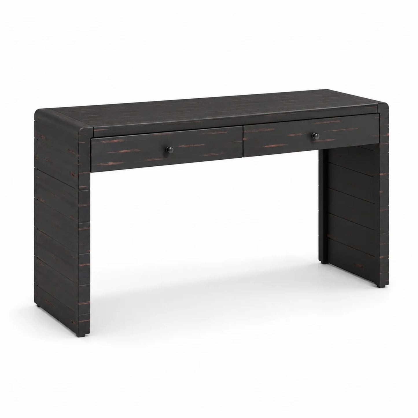 Mesa consola de madera con 2 cajones 120x40x80 cm