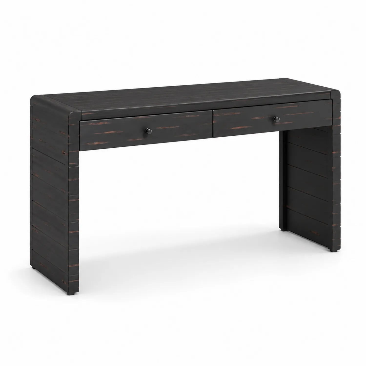 Mesa consola de madera con 2 cajones 120x40x80 cm