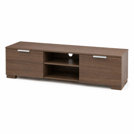 Mueble de TV de madera MDF con compartimentos 160x40x45 cm
